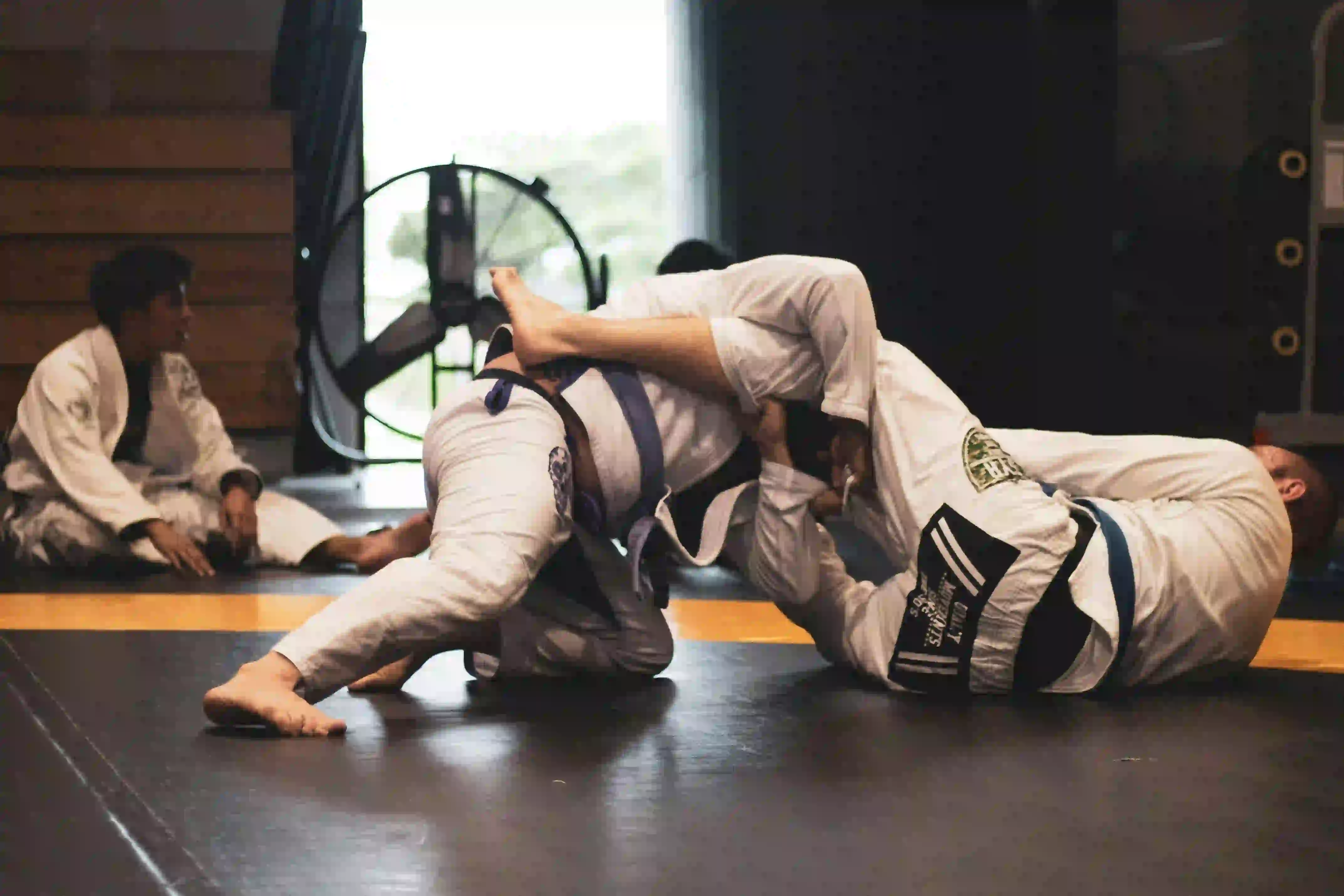 Helio Gracie demonstrating Brazilian Jiu-Jitsu techniques